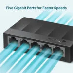 TP-Link Litewave 5 Port Gigabit Ethernet Switch LS1005g - Image 5