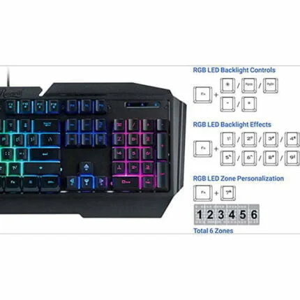 Rosewill Fusion C31 Rainbow RGB LED Backlit Gaming 2