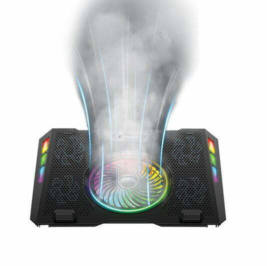 Standard-ICE06-Gaming-Laptop-Cooling-Pad-Stand-–-5RGB-Fans-–-2USB-3.jpg Standard ICE06 Gaming Laptop Cooling Pad Stand – 5*RGB Fans – 2*USB - Image 3