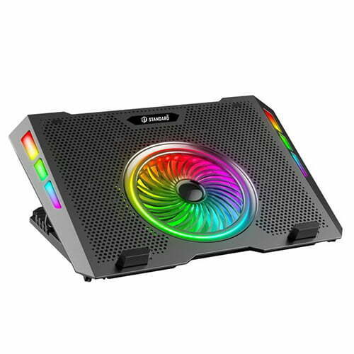 Standard-ICE06-Gaming-Laptop-Cooling-Pad-Stand-–-5RGB-Fans-–-2USB-4.jpg Standard ICE06 Gaming Laptop Cooling Pad Stand – 5*RGB Fans – 2*USB - Image 1