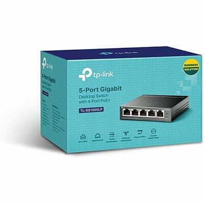 TP-Link-5-PORT-GIGABIT-DESKTOP-SWITCH-WITH-4-PORT-POE-1.jpg TP-Link TL-SG1005LP 5-PORT GIGABIT DESKTOP SWITCH WITH 4-PORT POE+ - Image 1
