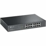 ⁦TP-Link 16 Port 10/100Mbps Fast Ethernet Switch | Desktop or Wall-Mounting | Plastic Case Ethernet Splitter | Unshielded Network Switch | Plug and Play | Fanless Quiet | Unmanaged (TL-SF1016D)⁩ - الصورة ⁦2⁩