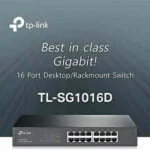 ⁦TP-Link 16 Port 10/100Mbps Fast Ethernet Switch | Desktop or Wall-Mounting | Plastic Case Ethernet Splitter | Unshielded Network Switch | Plug and Play | Fanless Quiet | Unmanaged (TL-SF1016D)⁩ - الصورة ⁦4⁩