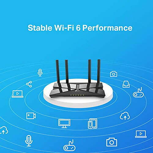 TP1D311.jpg TP Link WiFi 6 AX1500 Archer AX10,Smart WiFi,Triple Core CPU, Gigabit, Dual Band, OFDMA, MU MIMO, Works with Alexa, Wireless Router - الصورة 3
