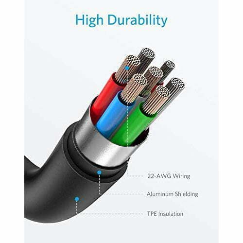 USB-ALITGHTING-2-1.jpg Anker PowerLine Lightning Cable (6ft), Apple MFi Certified High-Speed Charging Cord - Image 4