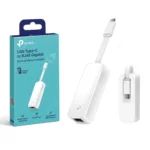 محول USB C الى ايثرنت من تي بي لينك (UE300C)، RJ45 الى USB C جيجابت ايثرنت منفذ شبكة محلية LAN، متوافق مع ابل ماك بوك برو 2017-2020، ماك بوك اير، سيرفيس، ديل XPS وغيرها، ابيض