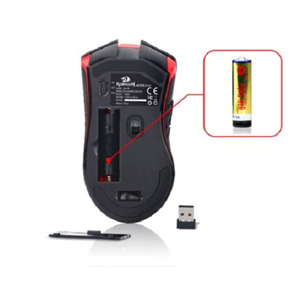 41FCEf3KXXL._AC_ Redragon M692 BLADE Wireless 9-Button Programmable Gaming Mouse - Image 5