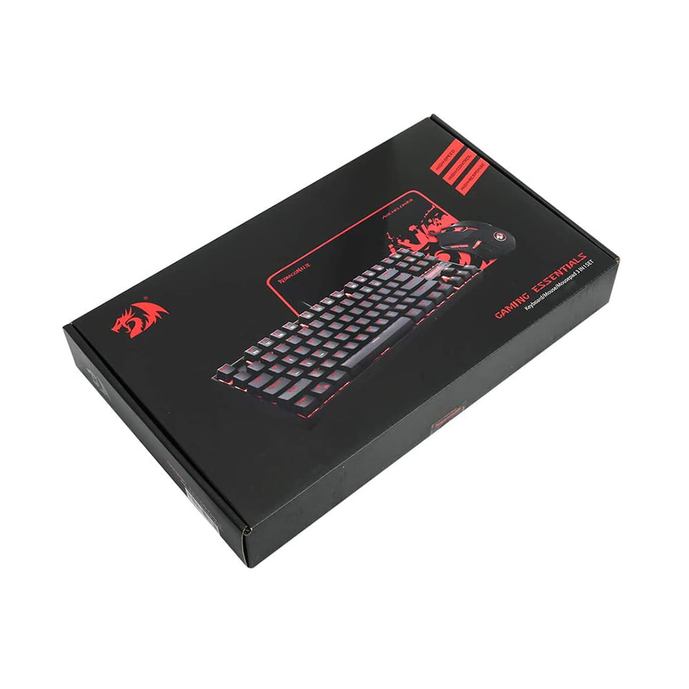 51HeiTLHA5L._AC_SL1001_ Redragon K552-BA Mechanical Gaming Keyboard and Mouse Combo & Pad (K552 Blue Switch Red LED + M601-3 3200dpi + P001 32x26cm) - Image 2