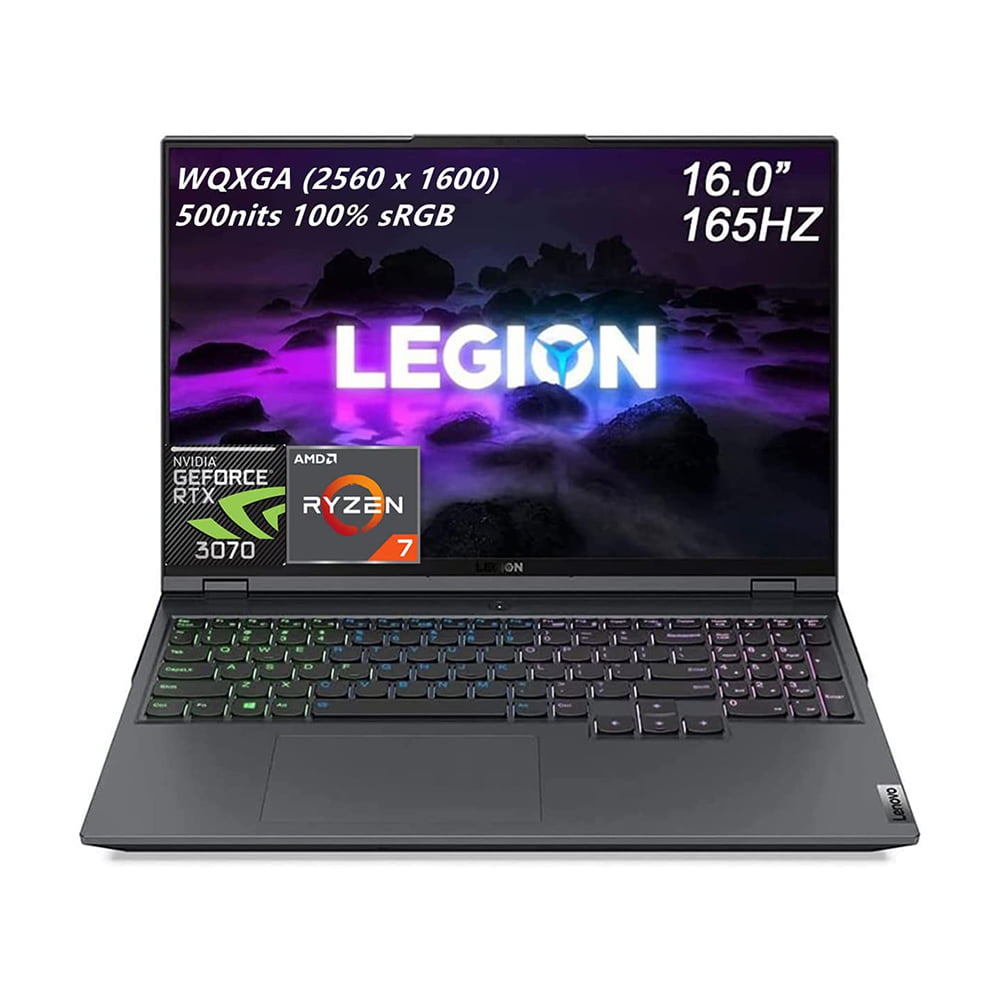 61B4gCZQabL._AC_SL1500_ لاب توب Lenovo Legion 7 Gen 6، 16 بوصة WQXGA IPS 165Hz 500nits 100% SRGB ، AMD 8-Core Ryzen 7 5800H (Beats i7-10750H)، ذاكرة رام 16GB 1TB SSD, - الصورة 1