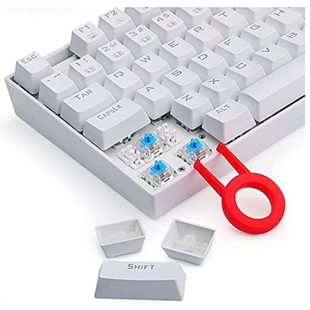 61UgHp4T52L._AC_SL1500_ كيبورد للالعاب K552 بألوان قوسح قزح من ريدراجون - مفتاح ازرق - تصميم 87 مفتاح TKL - لون ابيض - الصورة 6