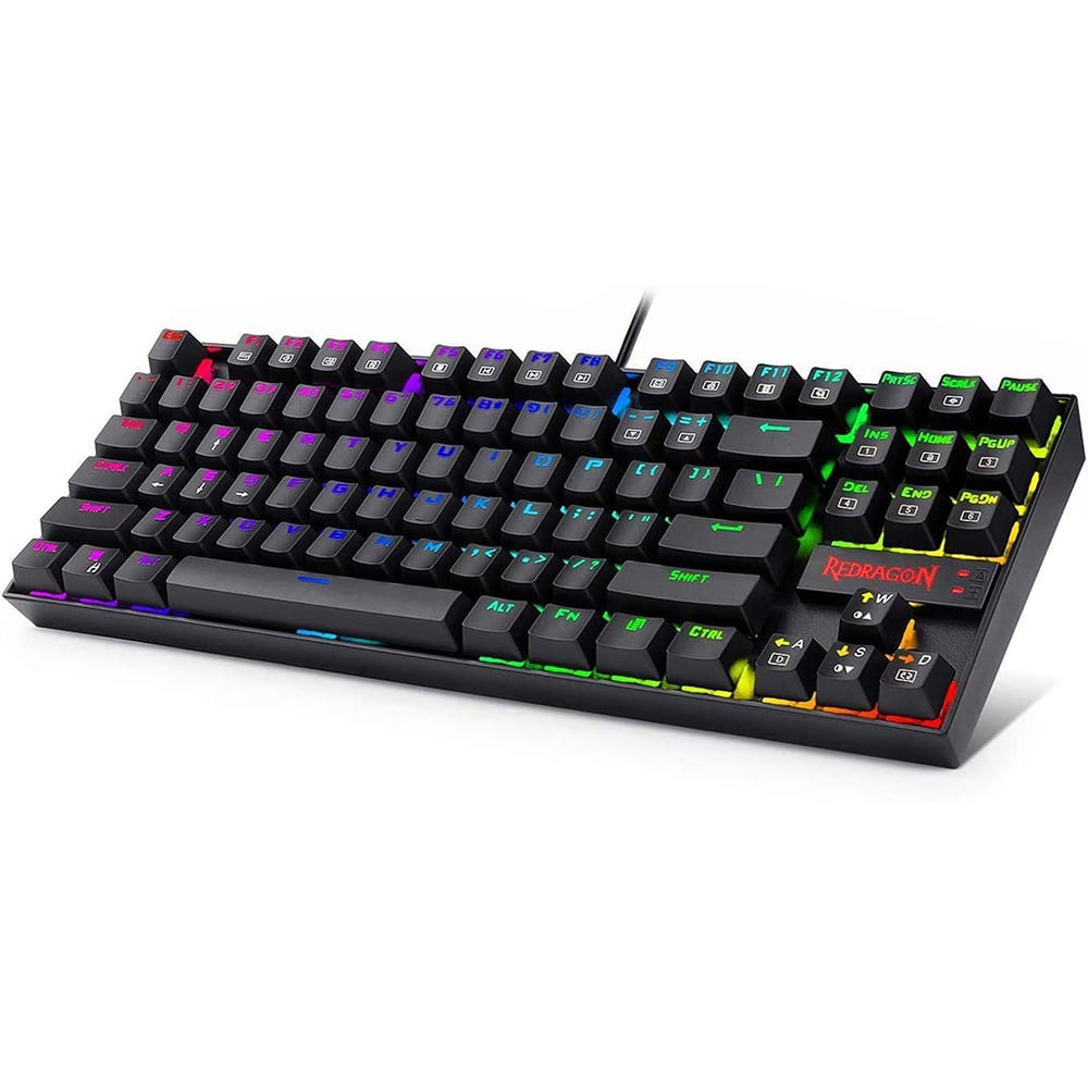 711ETcwvekL._AC_SL1500_ REDRAGON K552 RGB KUMARA Mechanical Gaming Keyboard - Blue Switches - Full RGB LED Lighting - Black - Image 1