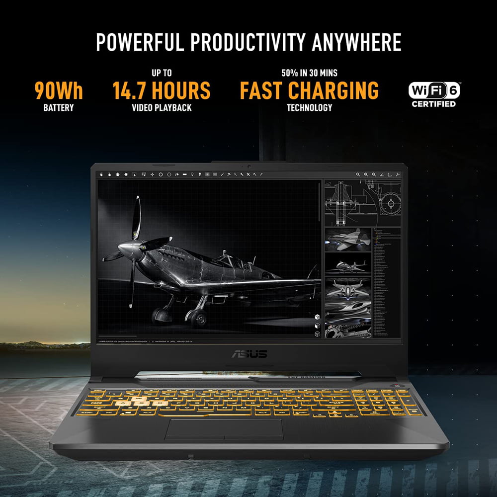 71Dxj-4II1L._SL1200_ ASUS TUF Gaming F15, 15.6"(39.62 cms) FHD 144Hz, Intel Core i5-11400H 11th Gen, RTX 3050 4GB Graphics - Image 8