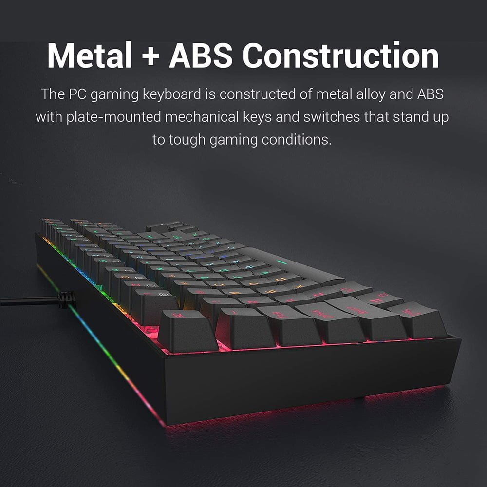 71LGgFgJ1TL._AC_SL1500_ REDRAGON K552 RGB KUMARA Mechanical Gaming Keyboard - Blue Switches - Full RGB LED Lighting - Black - Image 8