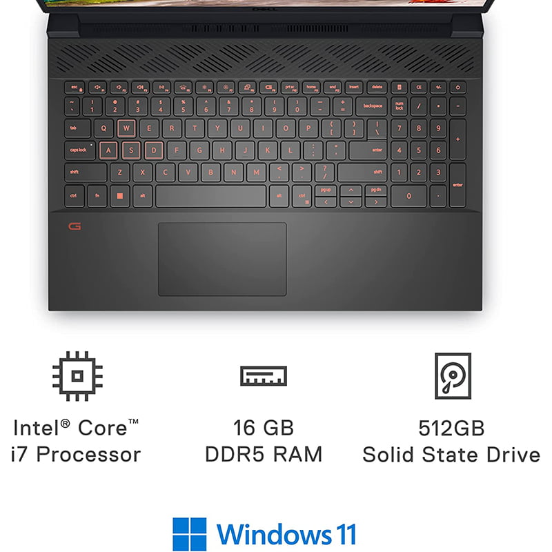 71ZfBuPoILL._AC_SL1500_ Dell G15 5520 15.6 Inch Gaming Laptop – 1080p FHD 120Hz Display, Core i7-12700H, 16GB DDR5 RAM, 512GB SSD - Image 6