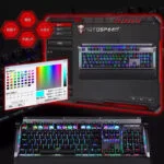 ⁦لوحة المفاتيح الميكانيكية للألعاب Motospeed CK98 - إضاءة خلفية RGB | أسود⁩ - الصورة ⁦5⁩