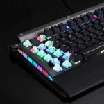 ⁦لوحة المفاتيح الميكانيكية للألعاب Motospeed CK98 - إضاءة خلفية RGB | أسود⁩ - الصورة ⁦4⁩